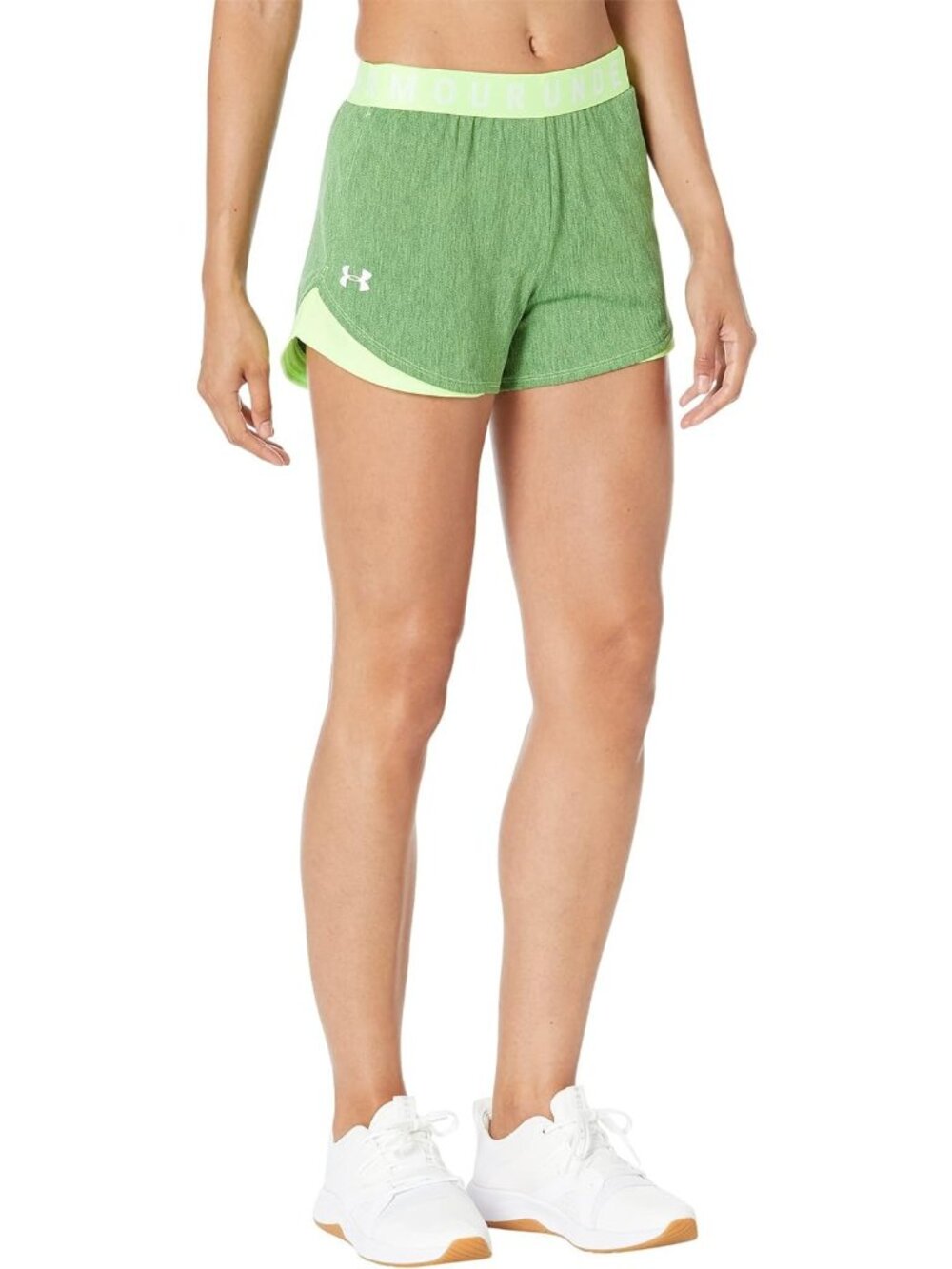 Under Armour Womens Play up 3.0 Twist Shorts 1349125-752 Green Size Small